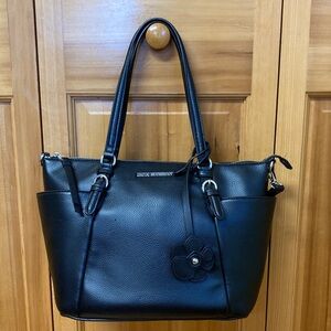 Dana Buchman Black “Cherry Tote” Crossbody Satchel